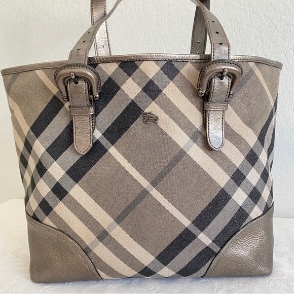 Burberry Check Tote Bag - Picture 2 of 14